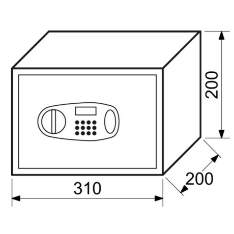 RS20.LCD sejf elektronický