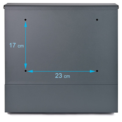 D3692 poštovní schránka antracit + nerez