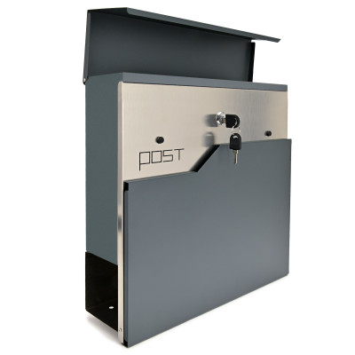D3692 poštovní schránka antracit + nerez