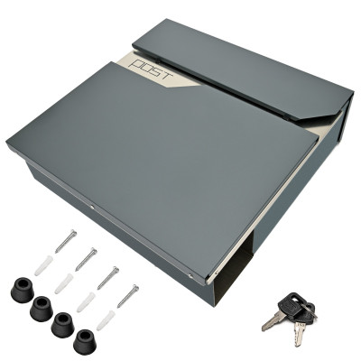 D3692 poštovní schránka antracit + nerez