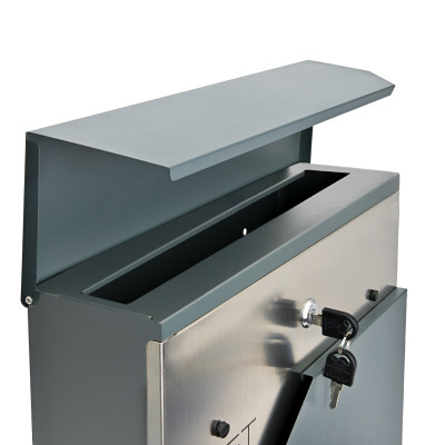 D3692 poštovní schránka antracit + nerez