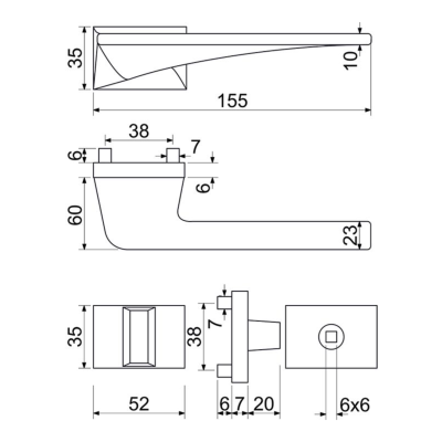 RK.S1.BRENNERO.WC.CE klika na dveře