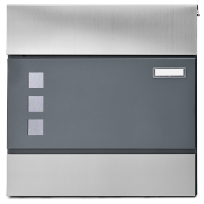 LEO poštovní schránka antracit + nerez