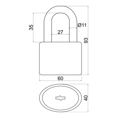 RV.14.60 visací zámek
