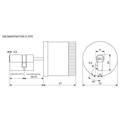 DM.SMARTMOTOR.01.STR digitální motor stříbrný