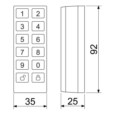 DM.KEYPAD.01 klávesnice pro digitální motor