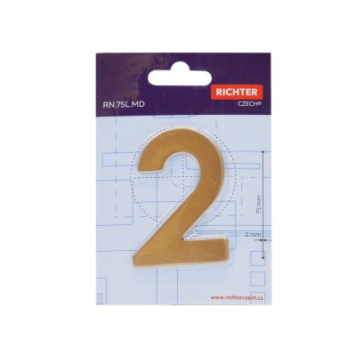 RN.75L.MD číslo "0" 75mm měděné
