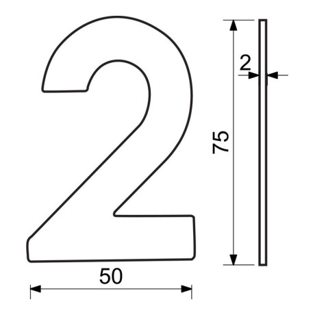 RN.75L.MD číslo "0" 75mm měděné