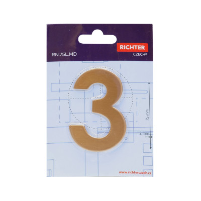 RN.75L.MD číslo "0" 75mm měděné