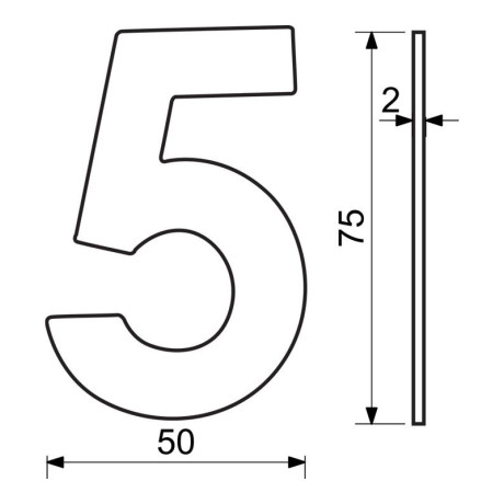 RN.75L.MD číslo "0" 75mm měděné