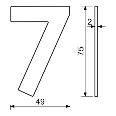 RN.75L.MD číslo "0" 75mm měděné