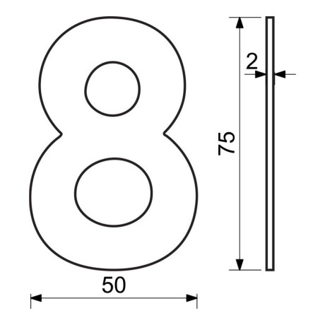 RN.75L.MD číslo "0" 75mm měděné