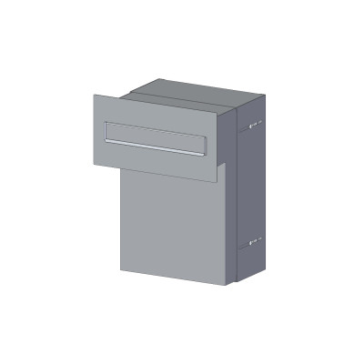 S20 schránka na zazdění antracit