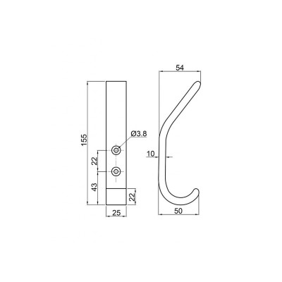 MATYÁŠ věšák dřevěný MATYÁŠ věšák dřevěný