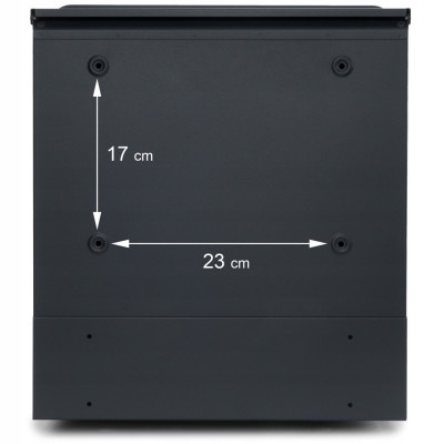 S3693 poštovní schránka Antracit + imitace dřeva