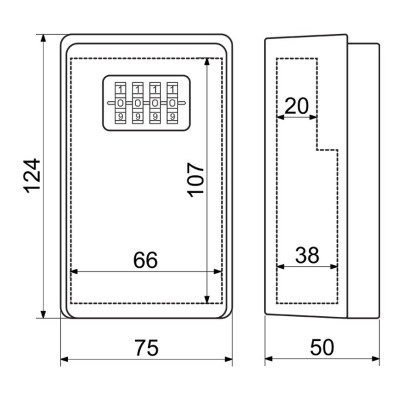 KB.G2 bezpečnostní schránka na klíče KB.G2 bezpečnostní schránka na klíče