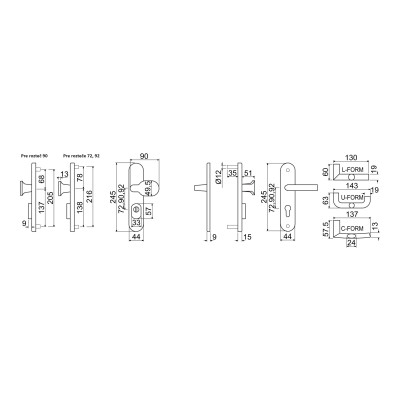 R.711.ZB.MD.TB3 bezpečnostní kováníí