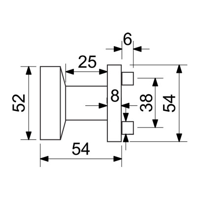 RK.KNOB.03.FIX.MD koule na dveře