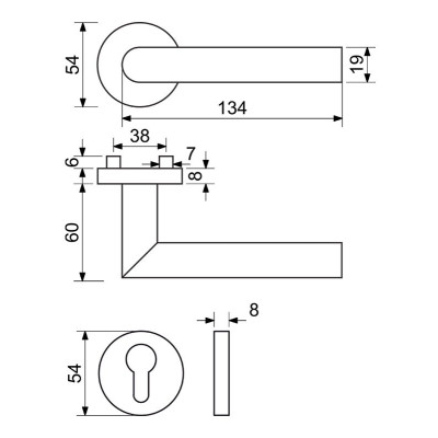 RK.L-FORM.PZ.MD klika na dveře