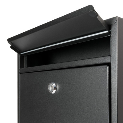 3664 schránka na listy černá