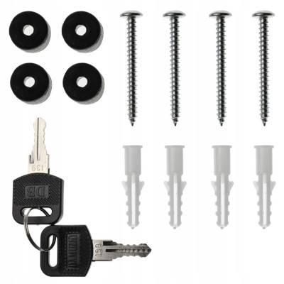 3664 schránka na listy černá