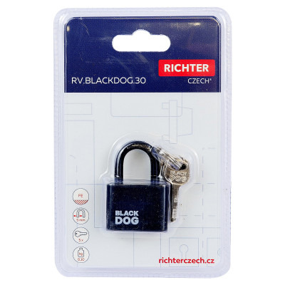 RV.BLACKDOG.30 visací zámek