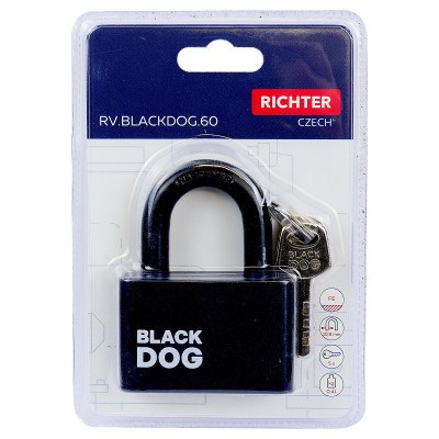 RV.BLACKDOG.60 visací zámek RV.BLACKDOG.60 visací zámek