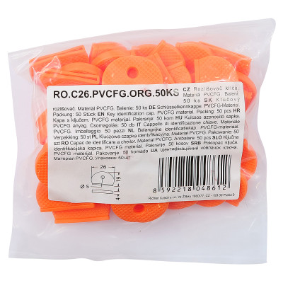 RO.C26.PVCFG.ORG.50KS rozlišovač klíčů RO.C26.PVCFG.ORG.50KS rozlišovač klíčů