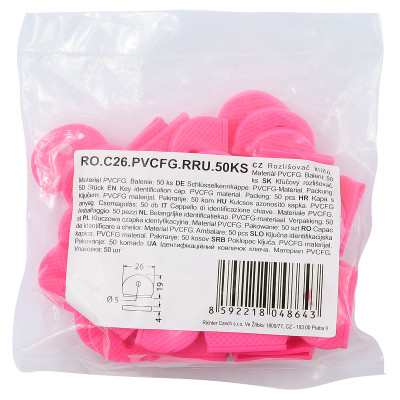 RO.C26.PVCFG.RRU.50KS rozlišovač klíčů RO.C26.PVCFG.RRU.50KS rozlišovač klíčů