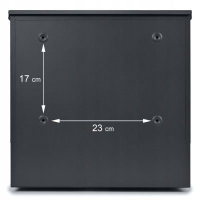 NIKA poštovní schránka antracit + imit.dřeva