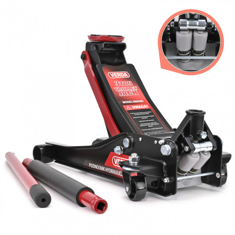 Hydraulický nízkoprofilový zvedák dvoupístový 3T D8465