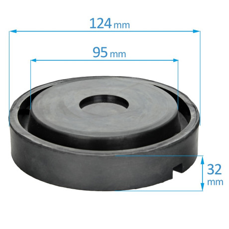 Hydraulický nízkoprofilový zvedák dvoupístový 3T D8465