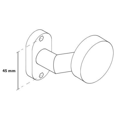 Koule vyhnutá plochá nerez PGOWO pár