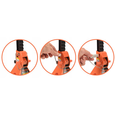 D2445 podpěry pod auto 3T s přídavnou pojistkou