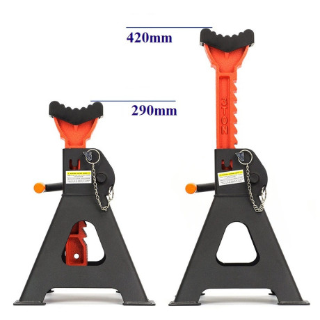 D2432 podpěry pod auto 3T s přídavnou pojistkou