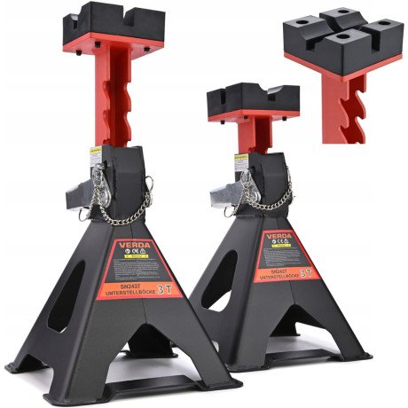 D2437 podpěry pod auto 3T s přídavnou pojistkou