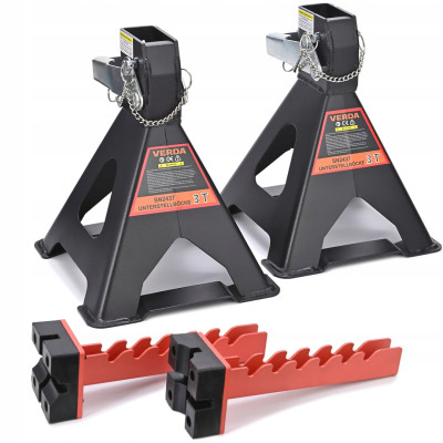 D2437 podpěry pod auto 3T s přídavnou pojistkou