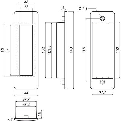 RK.MUS.GROSSETO.CE úchyt na posuvné dveře RK.MUS.GROSSETO.CE úchyt na posuvné dveře