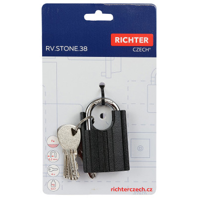 RV.STONE.38 visací zámek RV.STONE.38 visací zámek