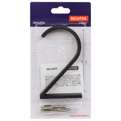 RN.125V.2.CE číslo "2" černé RN.125V.2.CE číslo "2" černé