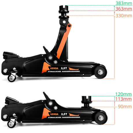 Hydraulický zvedák nízkoprofilový 2,5T D10663P