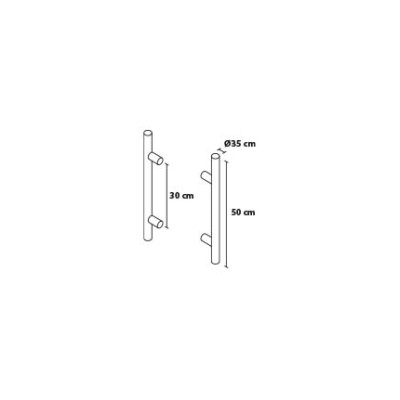 Madlo 50/30 kulaté oboustranné Madlo 50/30 kulaté oboustranné