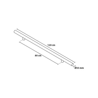 Madlo 120/80 kulaté jednostranné