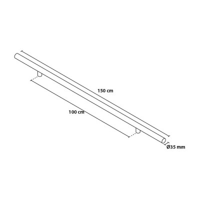 Madlo 150/100 kulaté jednostranné
