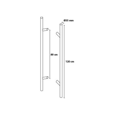 Madlo 120/80 kulaté šikmé oboustranné
