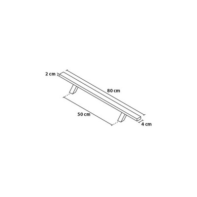 Madlo 80/50 hranaté šikmé Madlo 80/50 hranaté šikmé