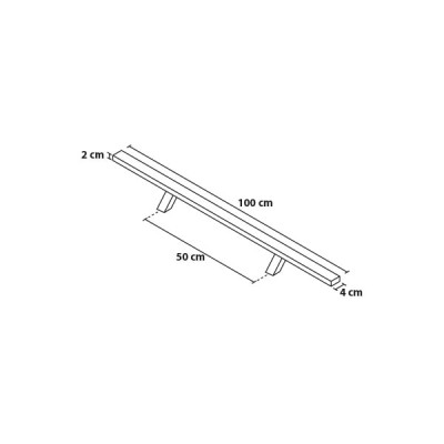 Madlo 100/50 hranaté šikmé