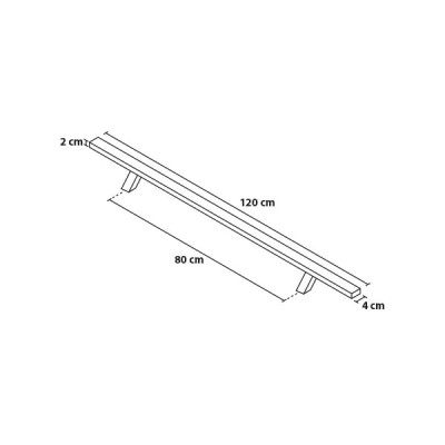 Madlo 120/80 hranaté šikmé Madlo 120/80 hranaté šikmé