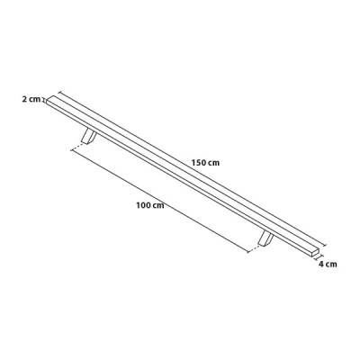 Madlo 150/100 hranaté šikmé Madlo 150/100 hranaté šikmé