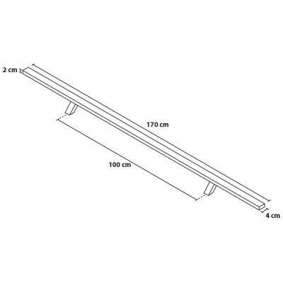 Madlo 170/100 hranaté šikmé Madlo 170/100 hranaté šikmé